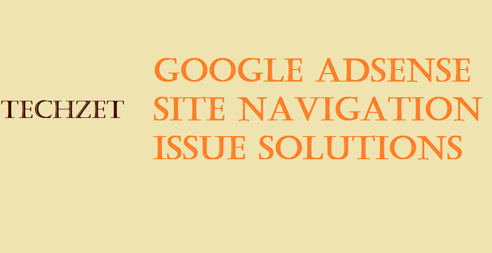 google Adsense site navigation issue 